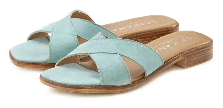 Мюли LASCANA Pantolette, цвет helltrkis