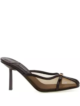 Мюли Le Silla 80 мм Vittoria, коричневый