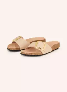 Мюли madrid big пряжкой Birkenstock, бежевый