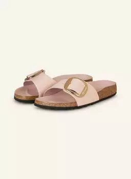 Мюли мадрид большая пряжка лена Birkenstock, розовый