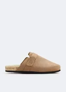 Мюли Maneb Suede Clog, бежевый