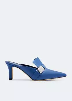 Мюли Manolo Blahnik Busiera, синий