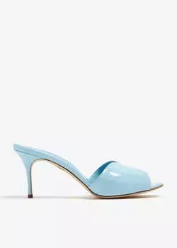 Мюли Manolo Blahnik Horamu Patent, синий