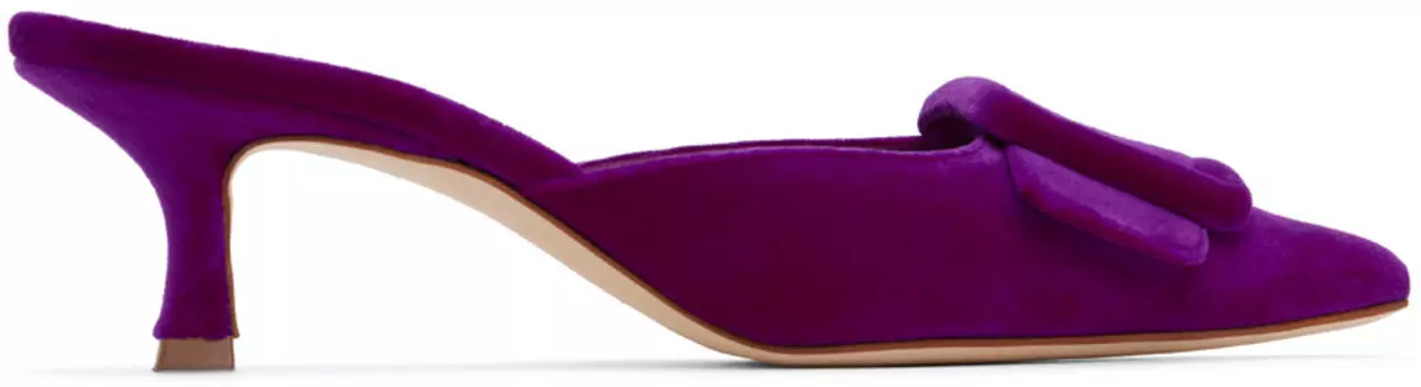 Мюли Maysale Manolo Blahnik, фиолетовый