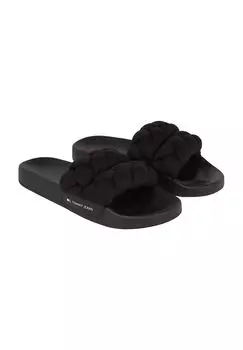 Мюли-мюли, плетеный вид, с логотипом, для женщин TOMMY Jeans, цвет Bds Black