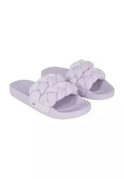 Мюли-мюли, плетеный вид, с логотипом, для женщин TOMMY Jeans, цвет Purple