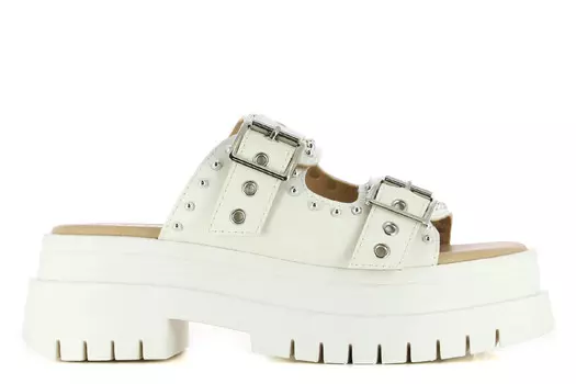 Мюли на химической платформе Yuu Jou, белый