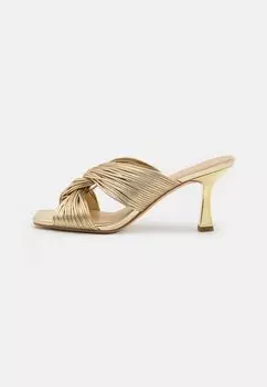 Мюли на каблуке ALESSIA MULE MICHAEL Michael Kors, золотистый