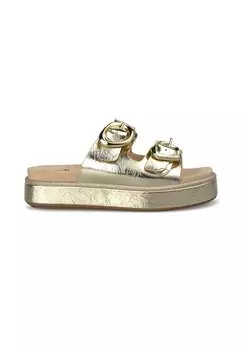 Мюли на каблуке Alma Blue, золотой