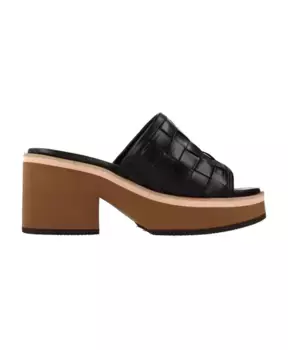 Мюли на каблуке Alpe, черный