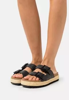 Мюли на каблуке Barbour, черный