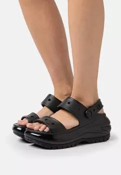 Мюли на каблуке Crocs, черный