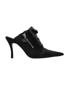 Мюли на каблуке Diesel, черный