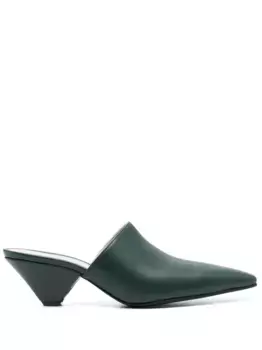 Мюли на каблуке Fabiana Filippi, зеленый