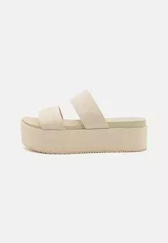 Мюли на каблуке FLATFORM Calvin Klein Jeans, молочный