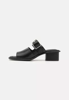 Мюли на каблуке HEEL SQUARE BUCKLE Calvin Klein Jeans, черный