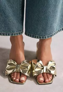Мюли на каблуке LIV BOW REGULAR FIT Next, золотой