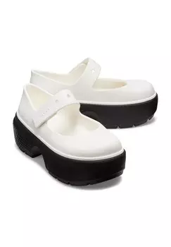 Мюли на каблуке MARY JANE Crocs, белый