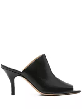 Мюли на каблуке MM6 Maison Margiela, черный