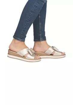 Мюли на каблуке Remonte, золотистый