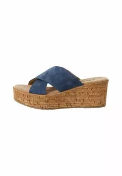 Мюли на каблуке s.Oliver, синий