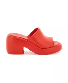 Мюли на каблуке Salvatore Ferragamo, красный