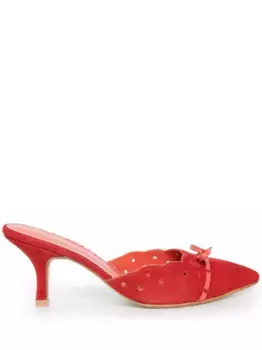 Мюли на каблуке Sarah Chofakian, красный