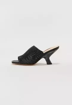 Мюли на каблуке TWINSET, черный