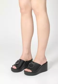 Мюли на каблуке VENEZIA, черный