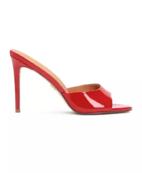 Мюли на лакированном каблуке Kazar, красный