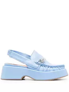 Мюли на массивной подошве GANNI, синий
