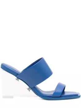 Мюли на платформе Alexander McQueen, синий