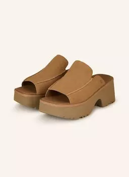 Мюли на платформе Ugg, коричневый