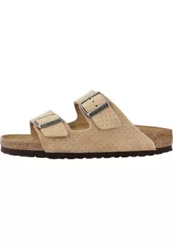 Мюли на плоской подошве ARIZONA EMBOSSED Birkenstock, цвет beige