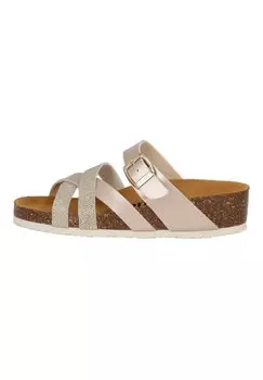 Мюли на плоской подошве BALMUR PF Palado, цвет beige metallic