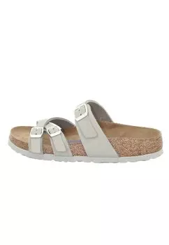 Мюли на плоской подошве Birkenstock, цвет dove gray