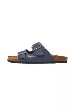 Мюли на плоской подошве DOUBLE CHICAGO Pepe Jeans, цвет navy