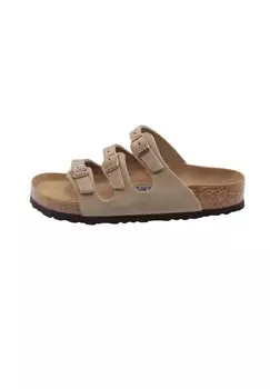 Мюли на плоской подошве FLORIDA Birkenstock, цвет tabacco brown