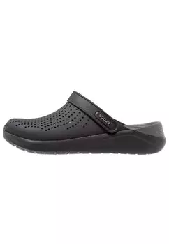 Мюли на плоской подошве LITERIDE Crocs, цвет black/slate grey