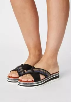 Мюли на плоской подошве Mustang, цвет schwarz