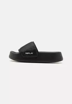 Мюли на плоской подошве NEW LOTTY Replay, цвет black