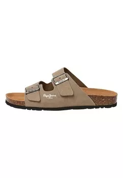 Мюли на плоской подошве Pepe Jeans, цвет stone beige