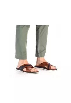 Мюли на плоской подошве Rieker, цвет braun