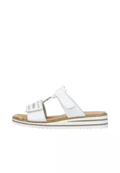 Мюли на плоской подошве Rieker, цвет weiss