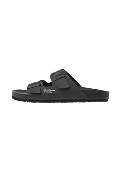 Мюли на плоской подошве ROYAL DOUBLE Pepe Jeans, цвет black