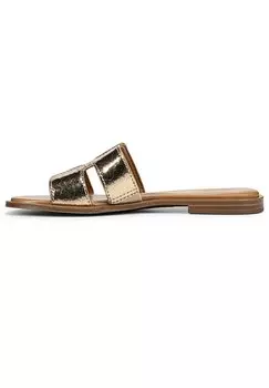 Мюли на плоской подошве SLIDES FAME Naturalizer, цвет champagne yellow leather