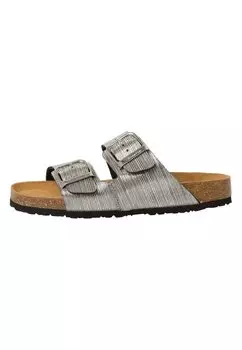 Мюли на плоской подошве Tamaris, цвет pewter struct