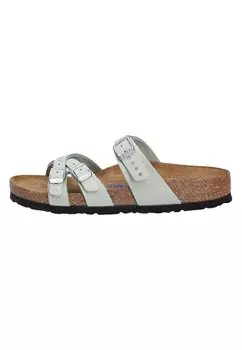 Мюли на плоской подошве TIEFFUSSBETT Birkenstock, цвет matcha
