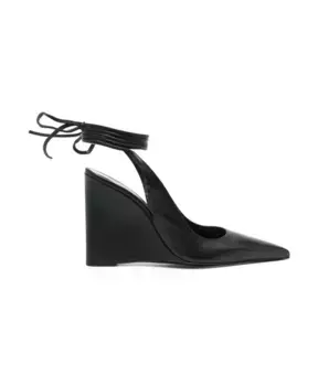 Мюли на приподнятой танкетке By Far, черный