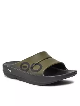 Мюли OOfos, зеленый